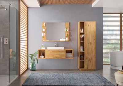 Holzschmiede Badmöbel in Wildeiche