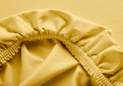 Cotonea Spannbettlacken Jersey Sonnengelb, Bio-Spannbettlacken gelb