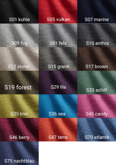 Mufflon W100 Farbkarte